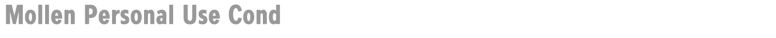 Mollen font preview